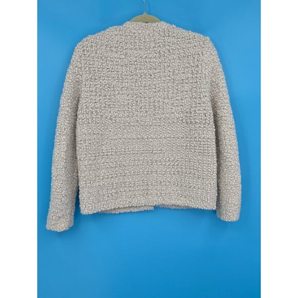 Barefoot Dreams Open Front Bouclé Cardigan‎ In Almond Ivory Small - Picture 5 of 6